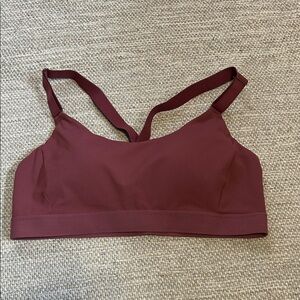 Women's Burgundy Sports Bra old navy active